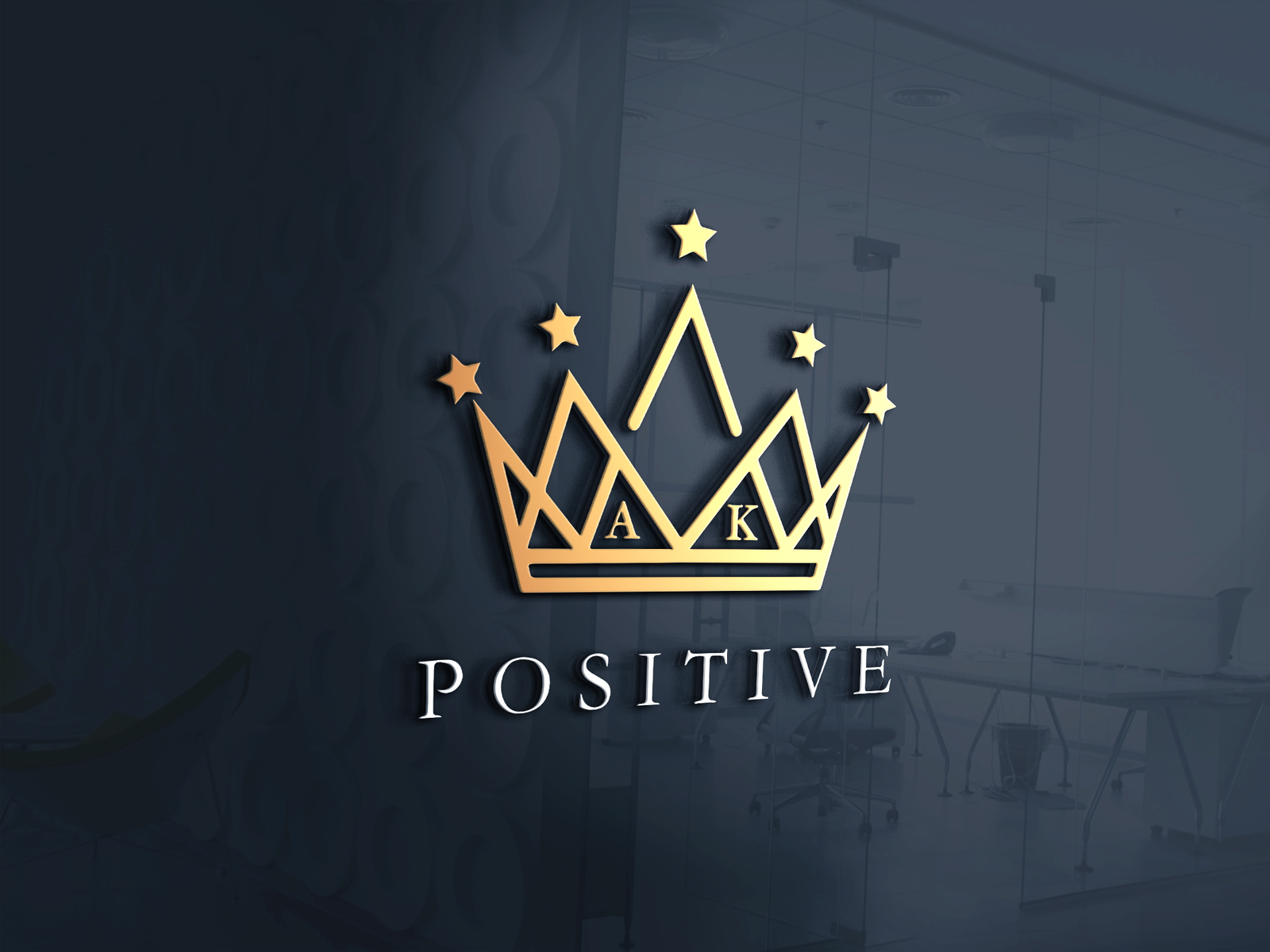 3D LOGO AK AK POSTIVE CONTACT