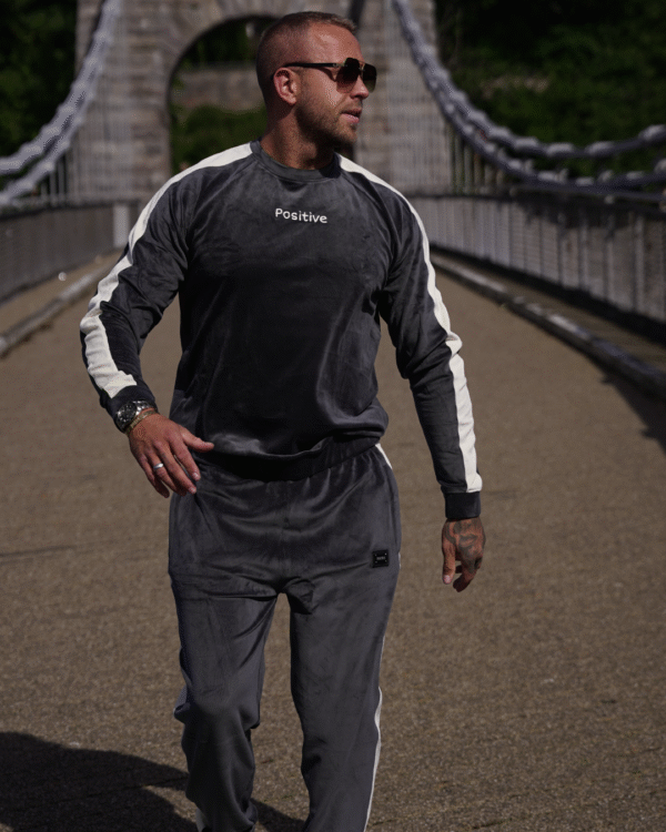 Premium Men's Embroidered Velour Tracksuit