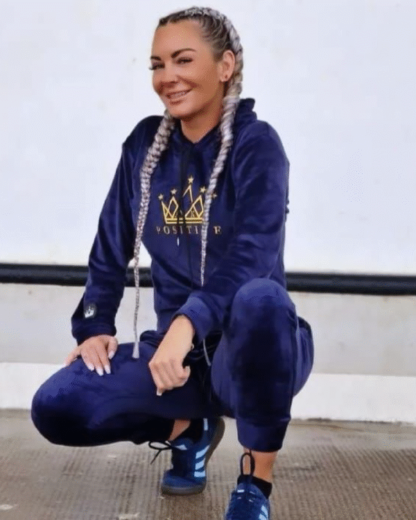 Soft Women's Embroidered Velour Tracksuit