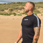 Men’s Black T-Shirt – “Positive” Chest Embroidery
