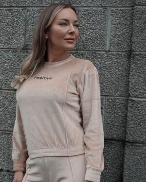 Stylish Soft Velour Skin co-ord Tracksuit 2P