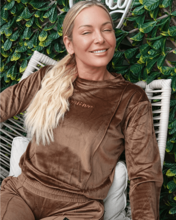 Top and Leggings-20-min 1 Stunning Brown Velour Comfort Tracksuit