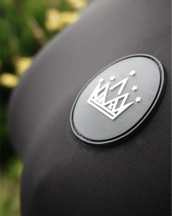 1 Iconic Black Top & Leggings with White Stripes