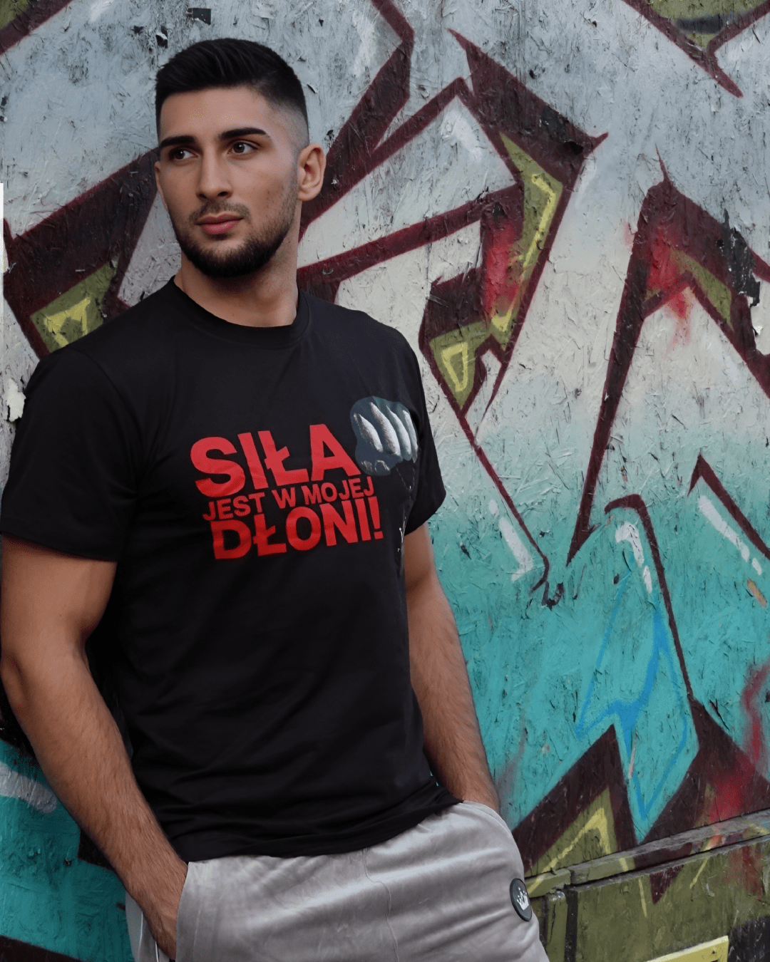 Fearless Red Graphic Tee for Men 1P Striking Essential