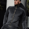 Elite Comfort Dark Grey Velour Tracksuit 2P