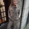 Positive Wild Leopard Print Tracksuit 1P