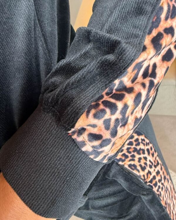 new design-14 Positive Luxury Fierce Leopard Black Tracksuit | 2025