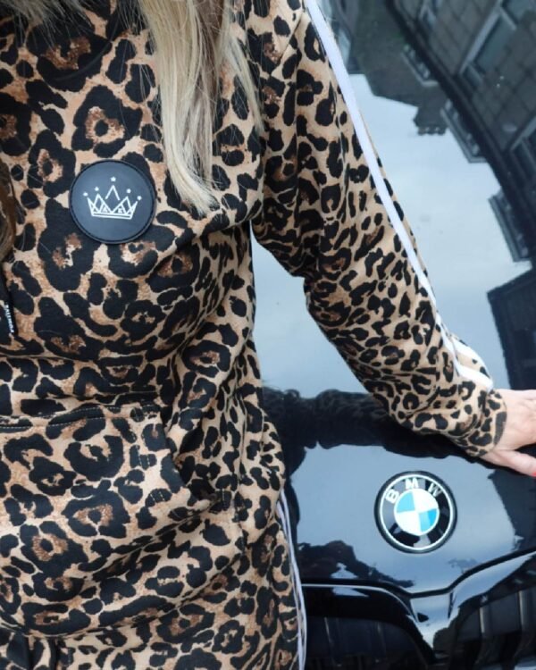 Positive Wild Leopard Print Tracksuit 1P
