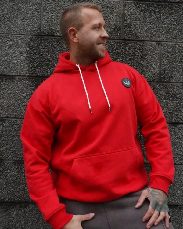 Premium Oversized Bold Red Sublimated Hoodie 1P