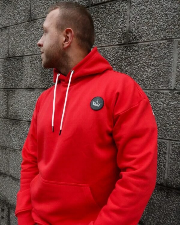 Premium Oversized Bold Red Sublimated Hoodie 1P