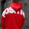 Premium Oversized Bold Red Sublimated Hoodie 1P