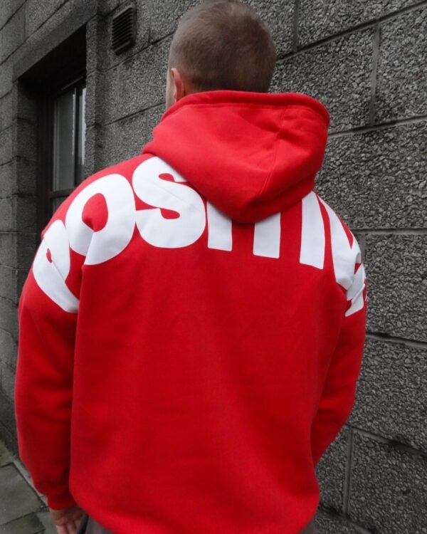 Premium Oversized Bold Red Sublimated Hoodie 1P