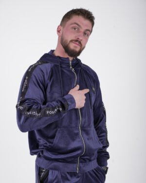 Navy Positive Elite Velour Tracksuit 2k26