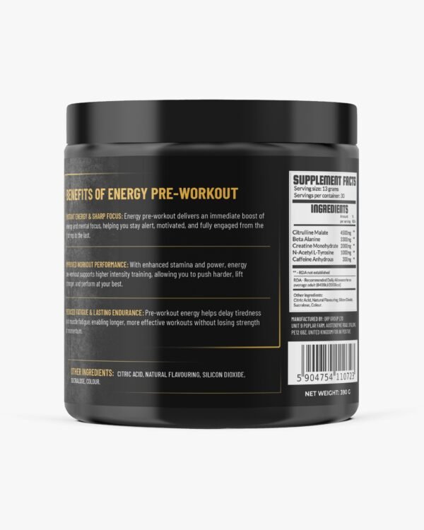 Ultimate Energizing Energy Pre-Workout Lemon 390g