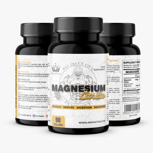 Best Magnesium Citrate Supplement-90 Veggie Capsules