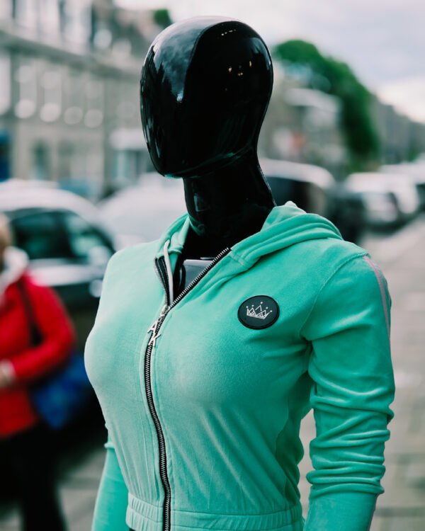 Luxurious  Refreshing Mint Velour Tracksuit 2P
