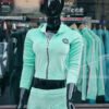 Luxurious  Refreshing Mint Velour Tracksuit 2P