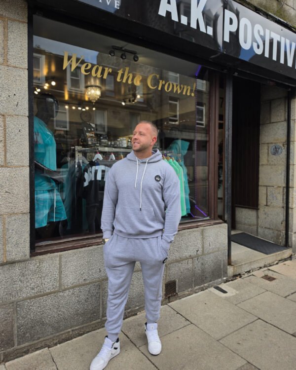 1 Elite Positive Grey Fleece Tracksuit