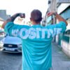 1 Signature Positive Blue Oversized T-Shirt