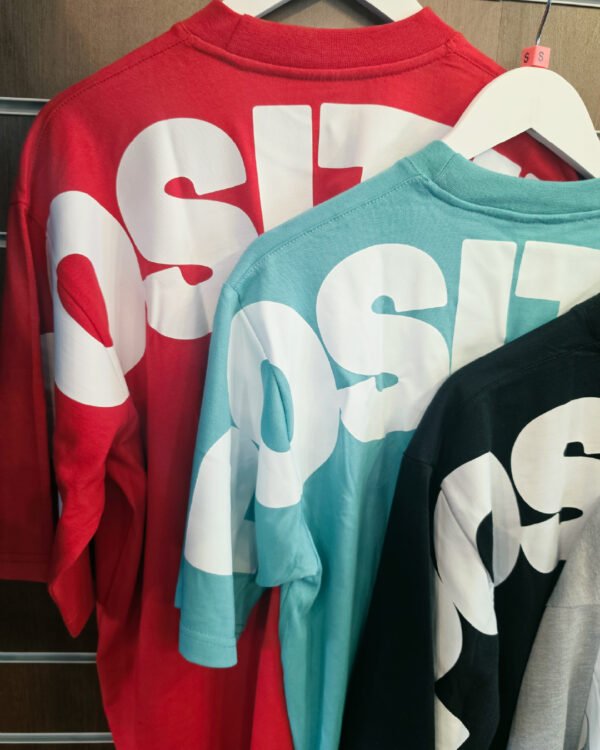 1 Signature Positive Blue Oversized T-Shirt