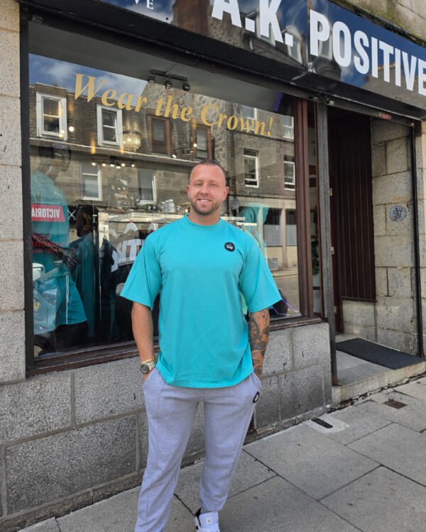 1 Signature Positive Blue Oversized T-Shirt