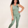 Essential 2 Piece Sage Green Lycra Gym Set