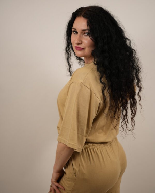 Elite Positive Patch Relaxed Co-Ord Camel 2