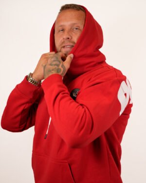 Premium Oversized Bold Red Sublimated Hoodie 1P