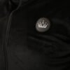 Luxury Men’s Velour Tracksuit-Black Burgundy 2P