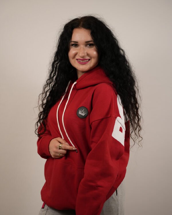 Premium Oversized Bold Red Sublimated Hoodie 1P