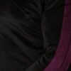 Luxury Men’s Velour Tracksuit-Black Burgundy 2P