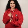 Premium Oversized Bold Red Sublimated Hoodie 1P
