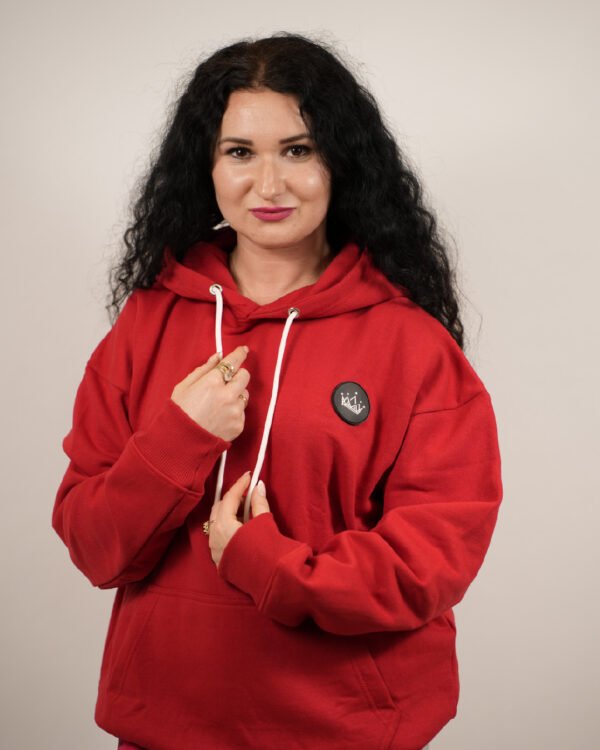 Premium Oversized Bold Red Sublimated Hoodie 1P