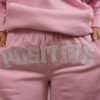 new-03 Oversized Essential 2 Stripe Pink Cotton Tracksuit