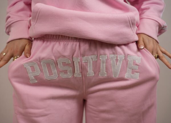 new-03 Oversized Essential 2 Stripe Pink Cotton Tracksuit