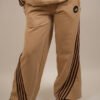 new-06 Ultimate 3 Stripe Beige Cotton Women’s Tracksuit