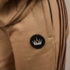 new-11 Ultimate 3 Stripe Beige Cotton Women’s Tracksuit