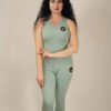 Essential 2 Piece Sage Green Lycra Gym Set