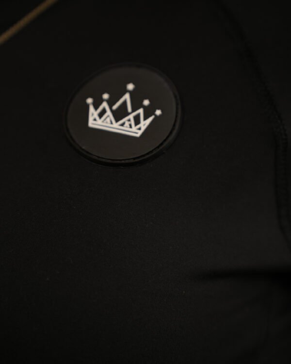 Elite 2 Piece Black Lycra Crown Gym Set