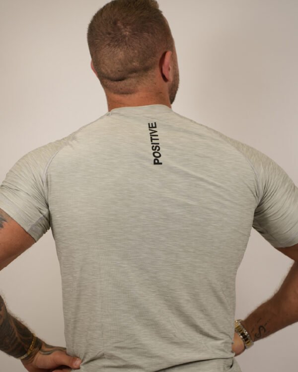 Positive Men’s Performance  Stone Grey T-Shirt