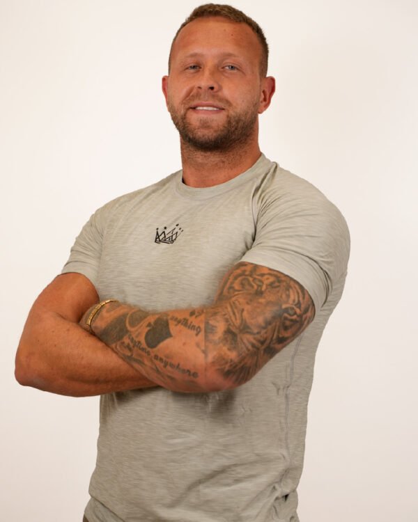 Positive Men’s Performance Stone Grey T-Shirt