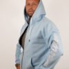 Positive Men’s Oversized Zip Hoodie Sky Blue