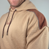 Beige Contrast Hoodie 2-Tone Premium Essential