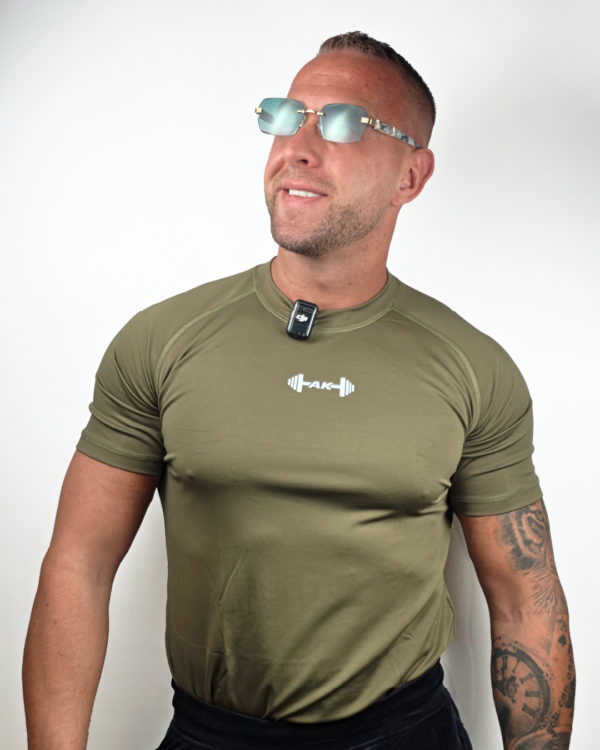 Men’s Olive Flex Training T-Shirt 2k26