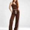 Brown Fleece Trouser Effortless Comfort 2026