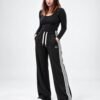 Women’s Black Fleece Trousers | 1 Premium