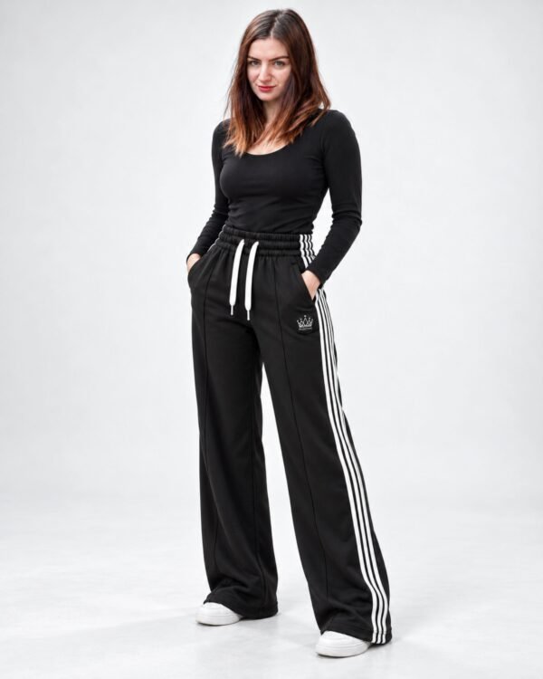 Women’s Black Fleece Trousers | 1 Premium